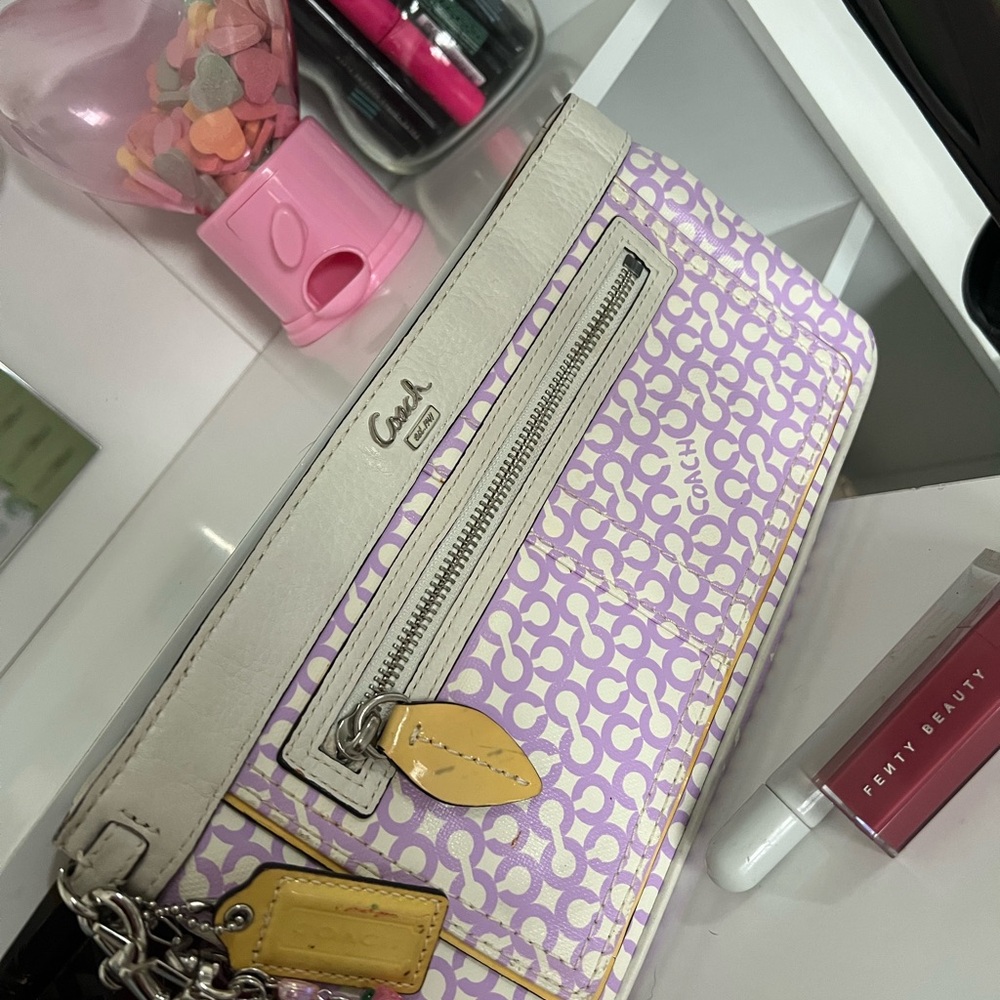 Coach Purple and White Women's Bag